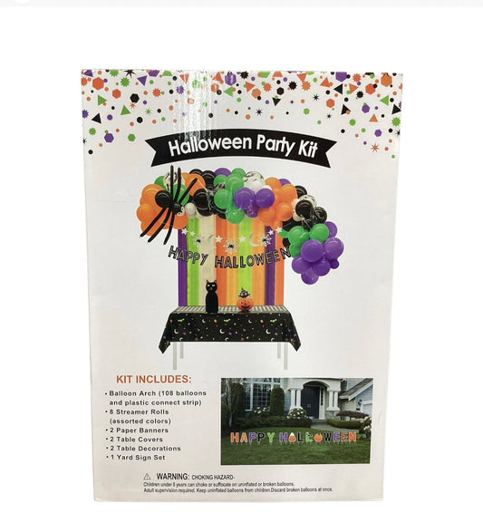 Happy Halloween Theme Party Kit 136-Piece Decoration Bundle by Underdog Liquidation
