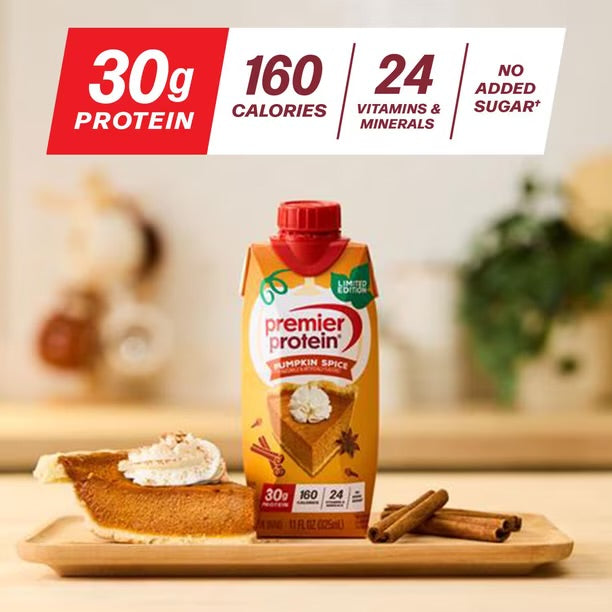 Premier Protein 30g High Protein Shake, Pumpkin Spice 11 fl. oz., 15 pk.