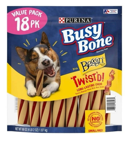 18ct Purina Busy With Beggin' Twist'd Small/Medium Breed Dog Treats by Underdog Liquidation