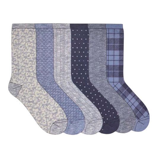 Cuddl Duds Women's Plushfill Super Soft Comfort Crew Socks, 6 Pair by Underdog Liquidation