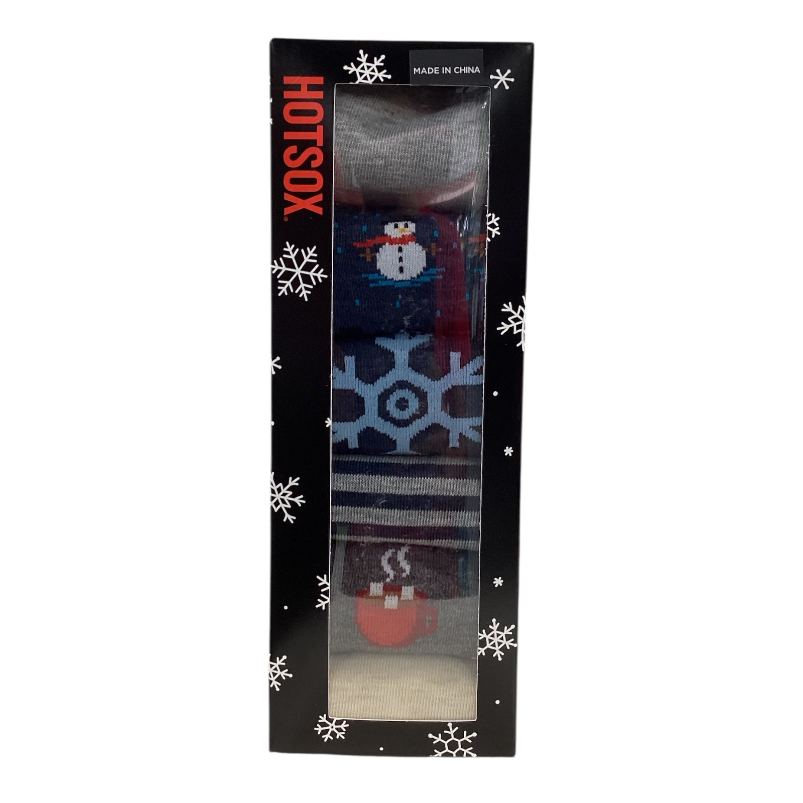 Hot Sox Women's 6-Pack Crew Sock Dogs Snowman by Underdog Liquidation