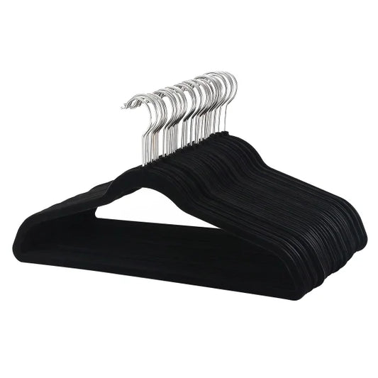 50PK Non-Slip Velvet Hangers by Underdog Liquidation