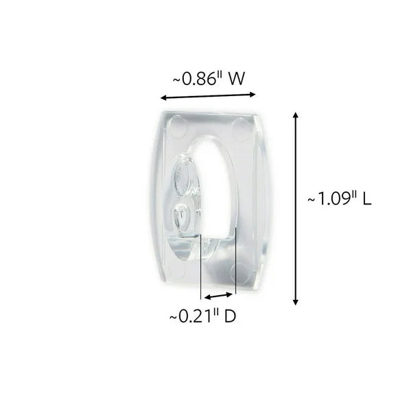 Command Mini Wall Hooks, Clear 48 Hooks + 48 Command Strips by Underdog Liquidation