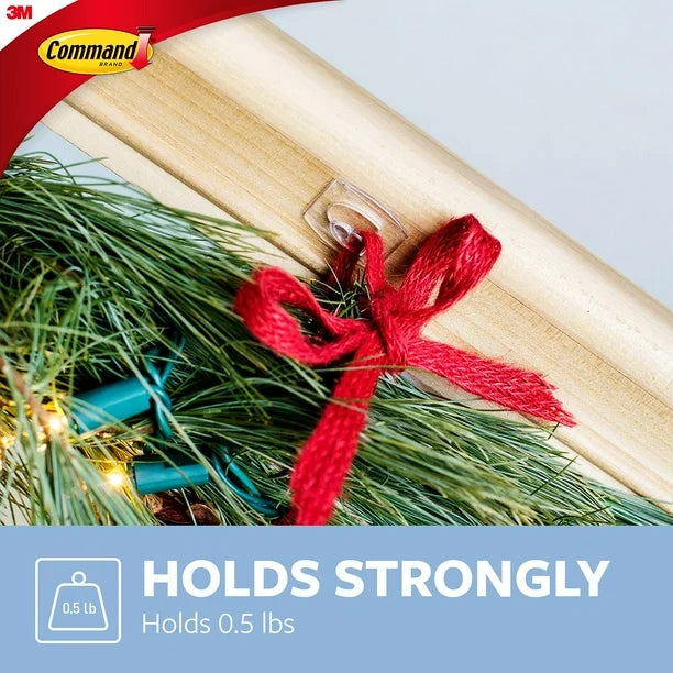 Command Mini Wall Hooks, Clear 48 Hooks + 48 Command Strips by Underdog Liquidation