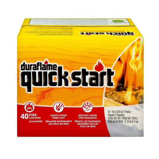 Duraflame Quick Start Wood Fire Starter, 40-Pack Case by Underdog Liquidation