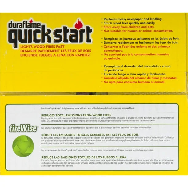 Duraflame Quick Start Wood Fire Starter, 40-Pack Case by Underdog Liquidation