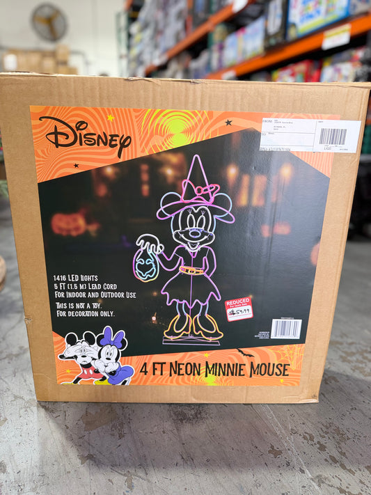 Disney 4ft Neon Minnie Mouse with 1671 led lights