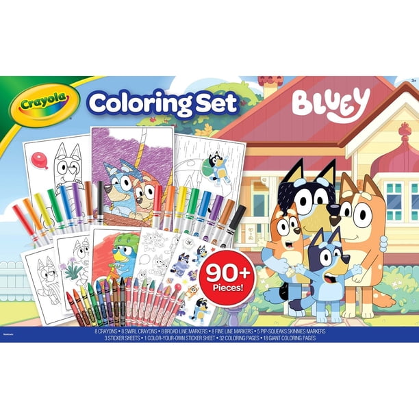 Crayola Coloring Kit, Pokemon or Bluey
