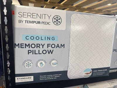 Serenity by Tempur-pedic Cooling Memory Foam Pillow by Underdog Liquidation