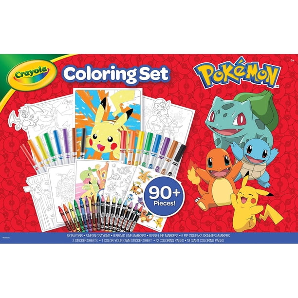 Crayola Coloring Kit, Pokemon or Bluey