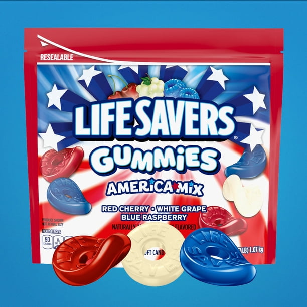 Life Savers Red, White, and Blue Gummies, 38 oz.