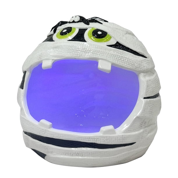 Member's Mark Pre-Lit Ceramic Mummy Halloween Candy Bowl
