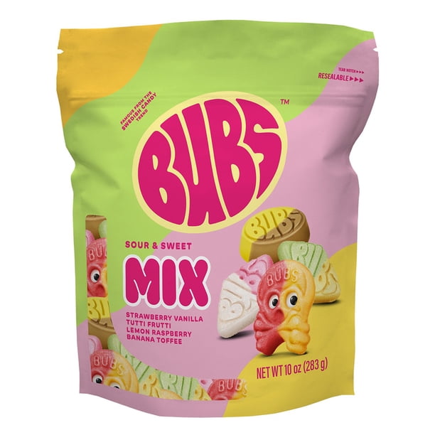 BUBS Sweet & Sour Mix Gummy Candy, 21 oz.