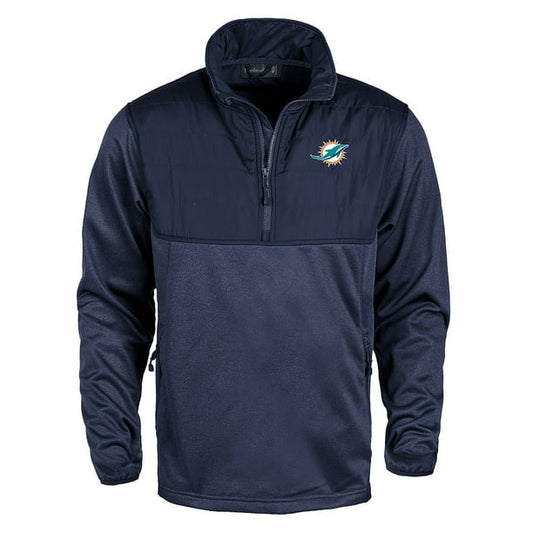 Miami Dolphins Adult Quarter-Zip Pullover Jacket