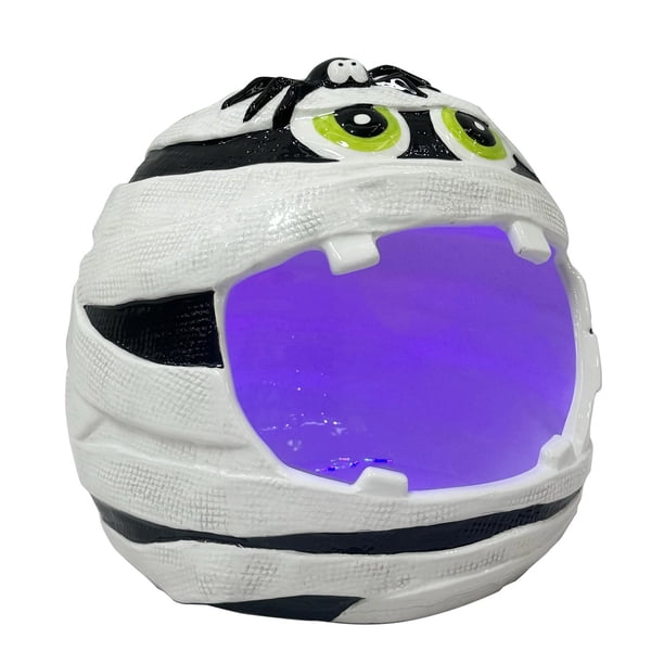 Member's Mark Pre-Lit Ceramic Mummy Halloween Candy Bowl